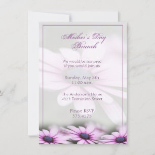 Fête des mères Brunch Daisy Invitation