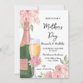 Fête des Mères Brunch et Bubbly Invitation (Devant)