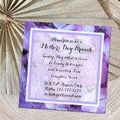 Fête des mères Brunch Invitation Hydrangea Blossom