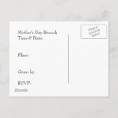 Fête des Mères Brunch Invitation Lily de la Vallée (Dos)