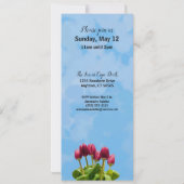 Fête des mères Brunch Tulips Invitation (Dos)