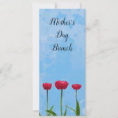 Fête des mères Brunch Tulips Invitation (Devant)