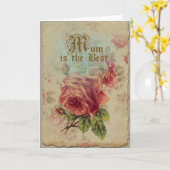 Fête des mères - Carte de voeux (Fleur jaune)