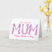 Fête des Mères Carte personnalisée de l'orchidée a (Fleur jaune)