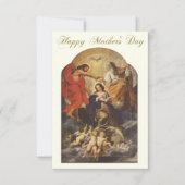 Fête des mères Carte Sainte avec écriture Verse (Devant)