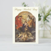 Fête des mères Carte Sainte avec écriture Verse (Debout devant)