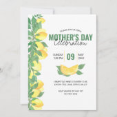 Fête des Mères Citrus Lemons Invitation (Devant)