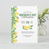 Fête des Mères Citrus Lemons Invitation (Debout devant)