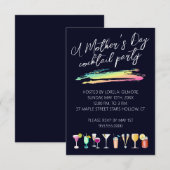 Fête des mères Cocktails Invitations (Devant / Derrière)
