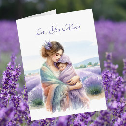 Fête des mères de famille d'Hug Lavender Field