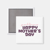 Fête des mères de la meilleure mère | Magnet (Recto/Verso)