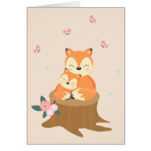 Fête des mères de la mère et du bébé Foxes (Devant)