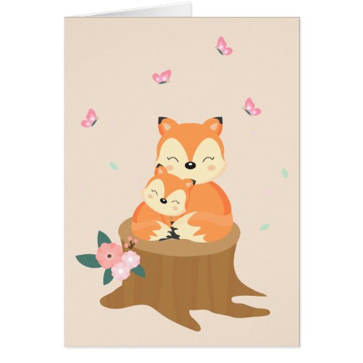 Fête des mères de la mère et du bébé Foxes (Devant)