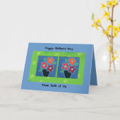 Fête des mères de nous deux carte (Fleur jaune)