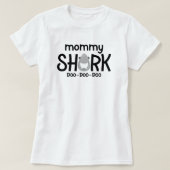 Fête des mères du requin maman T-shirt blanc fémin (Design devant)