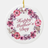 Fête des Mères Élégante Ornement de fleurs de cour (Dos)