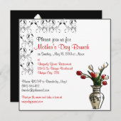 Fête des mères élégantes Brunch Invitations person (Devant / Derrière)