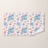 Fête des mères éléphantes, fleurs motifs Fête des (Serviette à main)