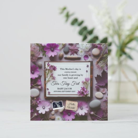 Fête des mères Faire-part de grossesse pour grand- (Debout devant)