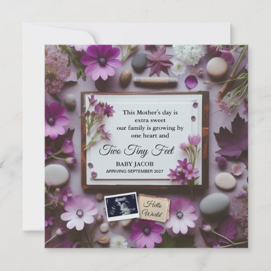 Fête des mères Faire-part de grossesse pour grand- (Devant)