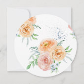 Fête des mères florales Brunch Circle Invitation (Dos)