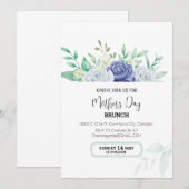 Fête des mères florales Brunch Invitation (Devant / Derrière)