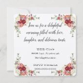 Fête des mères florales Brunch Invitation (Dos)