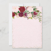 Fête des mères florales Brunch Invitation (Dos)