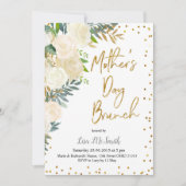 Fête des mères florales de verdure Invitation au b (Devant)