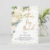 Fête des mères florales de verdure Invitation au b (Debout devant)