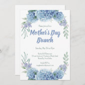 Fête des mères Invitation Brunch (Devant / Derrière)