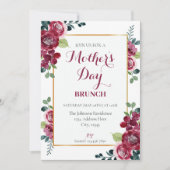 Fête des mères Invitation Brunch (Devant)
