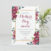 Fête des mères Invitation Brunch (Debout devant)