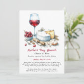 Fête des mères Invitation Brunch au fromage et au  (Debout devant)