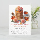 Fête des mères Invitation pour le petit-déjeuner - (Debout devant)