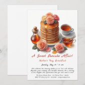 Fête des mères Invitation pour le petit-déjeuner - (Devant / Derrière)