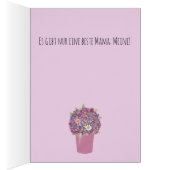 Fête des mères joyeuses en Allemagne Bouquet rose (Intérieur (Droit))