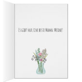 Fête des mères joyeuses en Allemagne Bouquet rose (Intérieur (Droit))