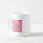 Fête des mères Maman & Fille Fleur Rose Jardin Mug (Devant gauche)