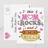 Fête des mères / Maman Rock & Bake Carte postale (Devant / Derrière)