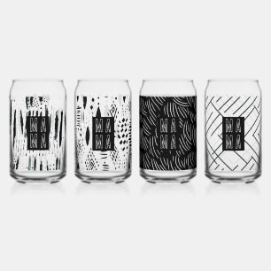 Fête des mères modernes en noir et blanc à la mode