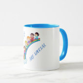 Fête des Mères mug combo à deux tons. (Devant droit)