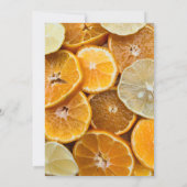 Fête des mères Orange Brunch Invitation (Dos)