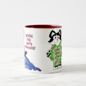 Fête des mères Pajamas de chat Fun Kitty Mug (Centre)