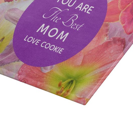 Fête des Mères Personnalisée Planche à découper (Coin)