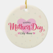 Fête des mères personnalisées | Ornement (Dos)
