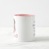Fête des mères photo Delicate Pink Coffee Mug (Centre)