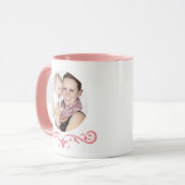 Fête des mères photo Delicate Pink Coffee Mug (Devant gauche)