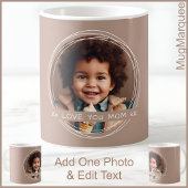 Fête des mères Photo & Message Mug Brown C88