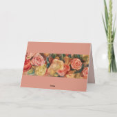 Fête des Mères Plus Belle Maman Roses Fleurs Carte (Dos)